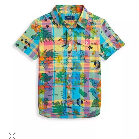 Polo Ralph Lauren Other - Polo by Ralph Lauren Multicolor Tropical Plaid Button-Down Shirt